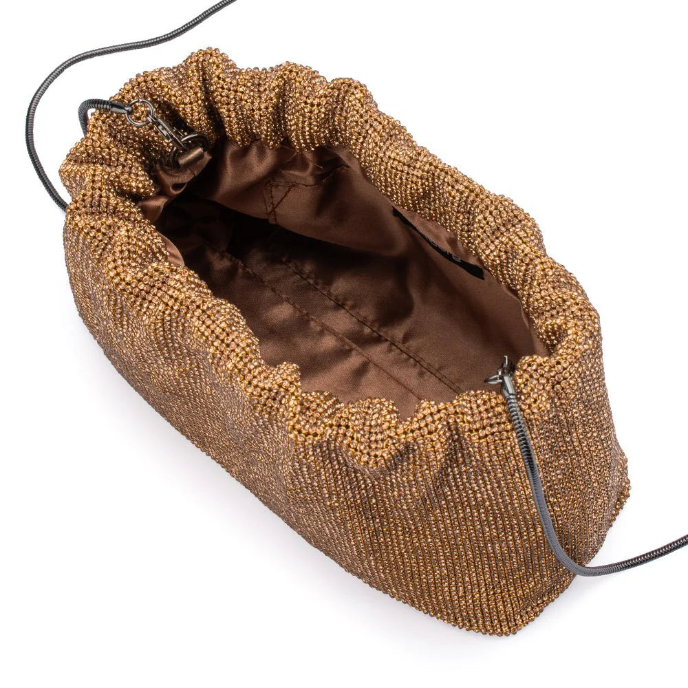JESSIE CRYSTAL MESH POUCH