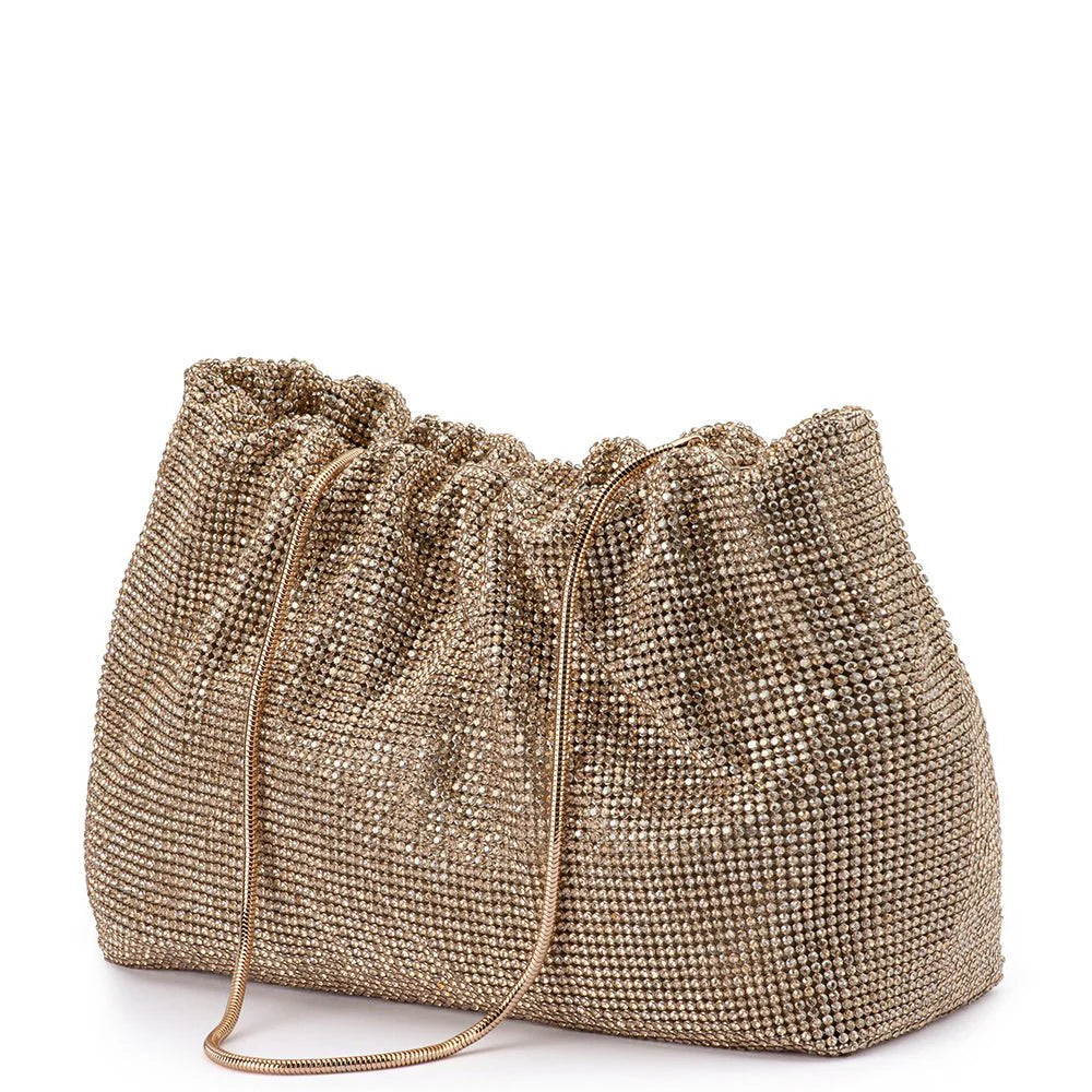 JESSIE CRYSTAL MESH POUCH