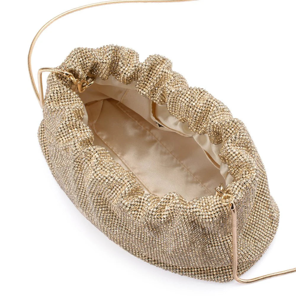 JESSIE CRYSTAL MESH POUCH