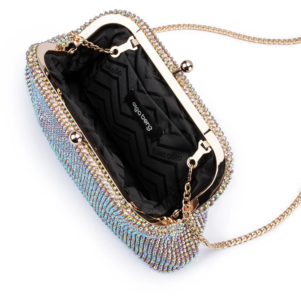 ELA CRYSTAL MESH CLUTCH