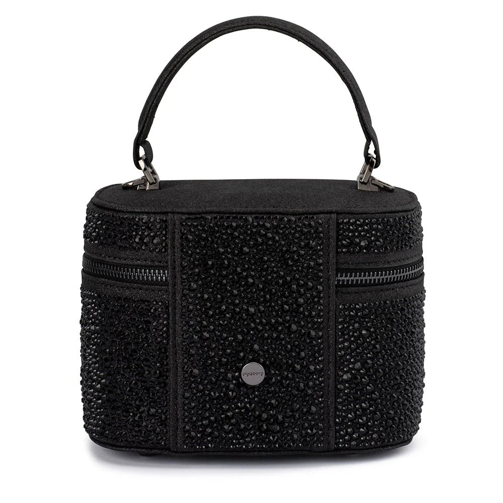 BECKIE ZIP TOP CRYSTAL BAG