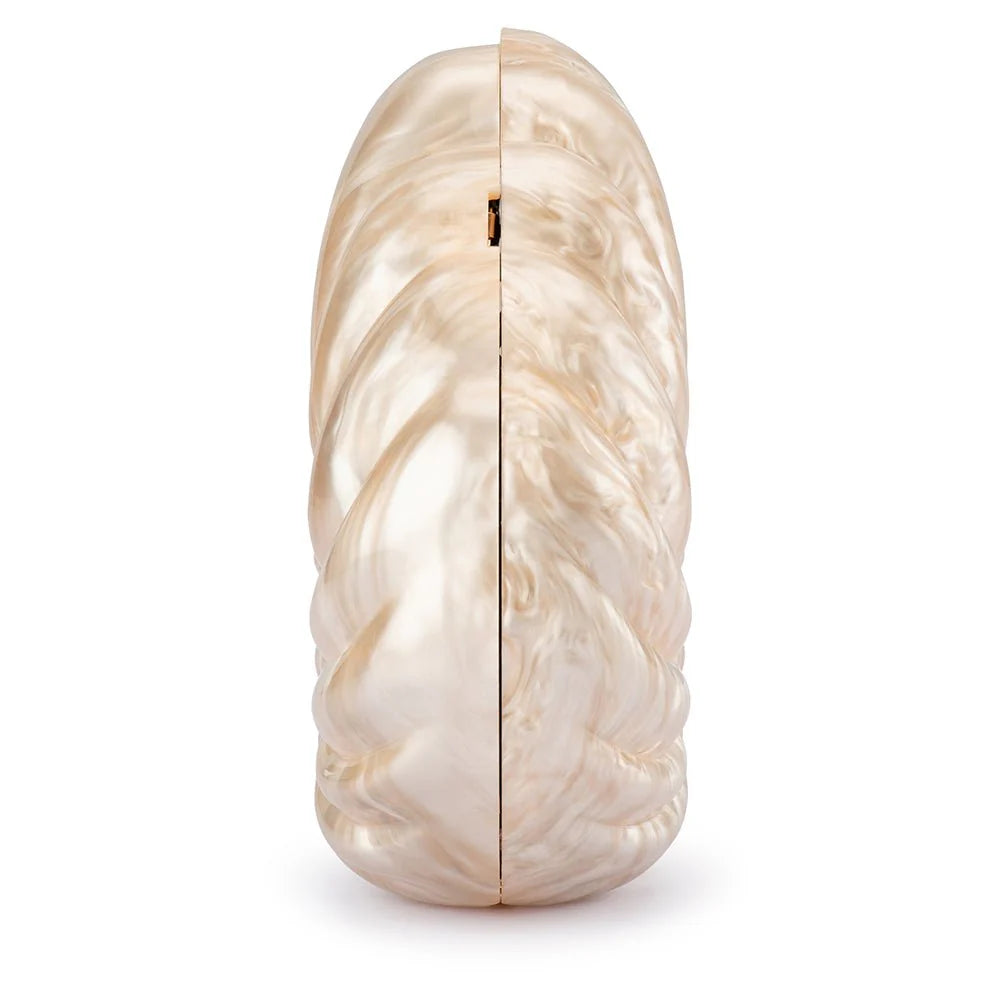 INDI ACRYLIC SHELL CLUTCH