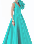 Mirella Vneck Ruffle Gown