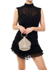 ELLIE CRYSTAL MESH HANDLE BAG