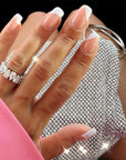 ELLIE CRYSTAL MESH HANDLE BAG