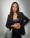 ELLIE CRYSTAL MESH HANDLE BAG