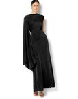 Marnie Merlot Cape Sleeve Maxi