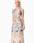 Eliska Halter Neck Gown in Floral