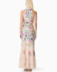 Eliska Halter Neck Gown in Floral