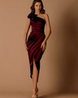 One shoulder Cocktail Dress by Nicoletta NBM1041