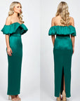 ALLYANA RUFFLE SHOULDER MAXI BL73D05L