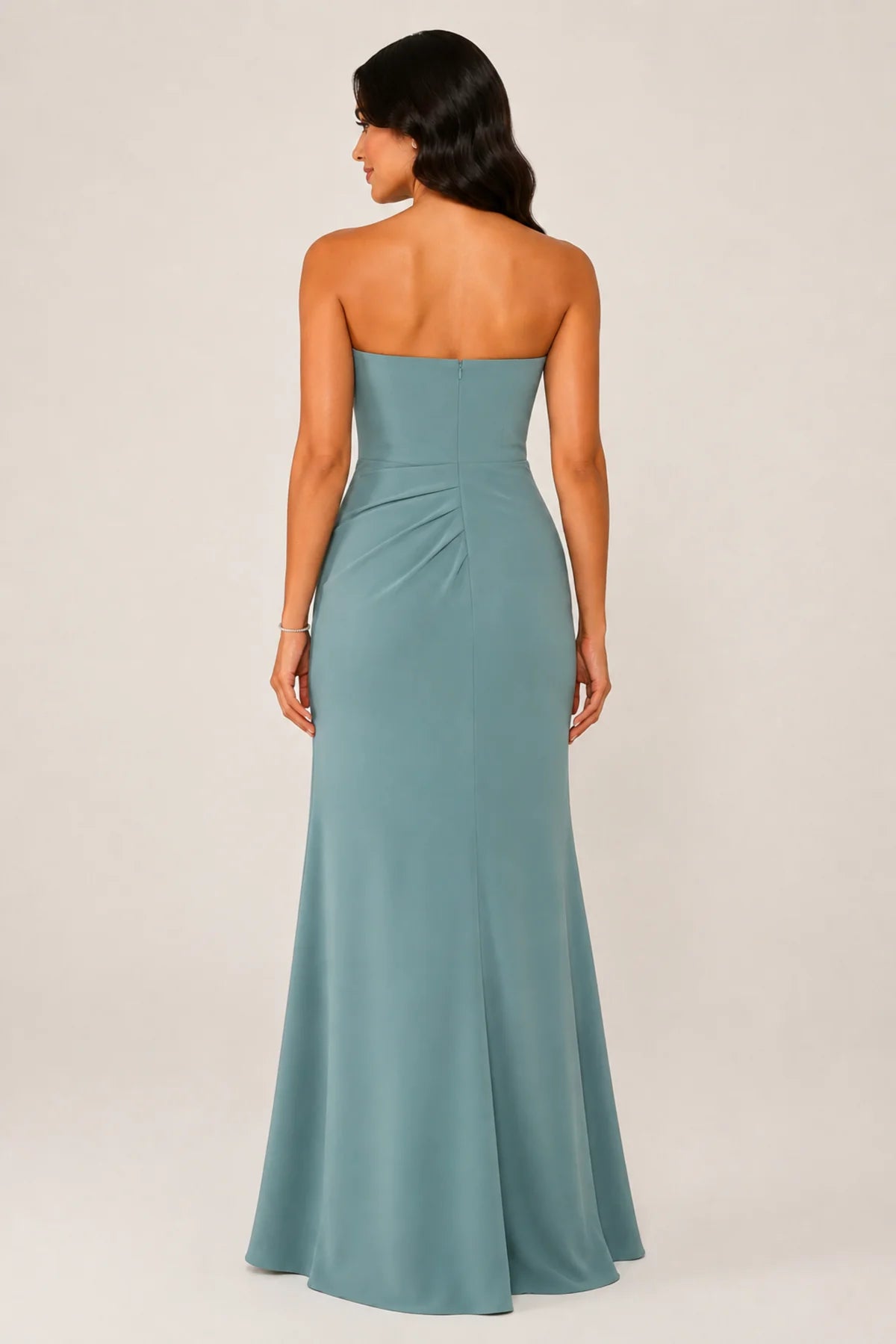 Strapless Ruffle Gown