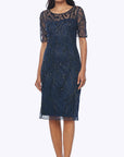 Z0373

Midi embroidered lurex lace dress