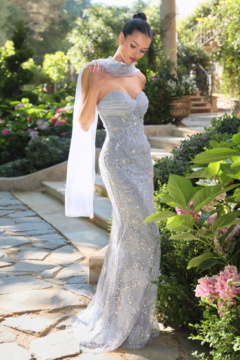 A1484
Tossed Meadow Fitted Column Dress