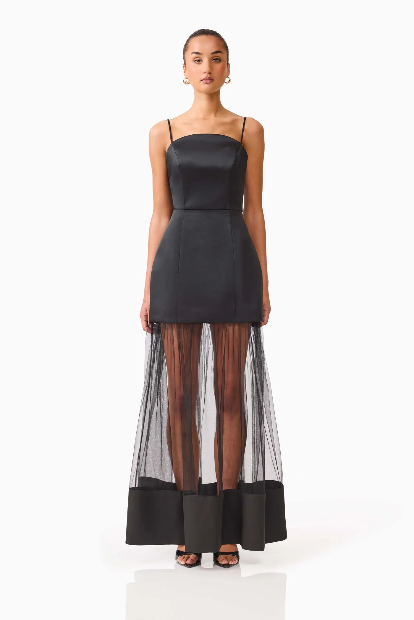 Marcella Strapless Gown in Black