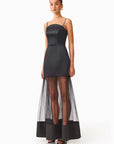 Marcella Strapless Gown in Black