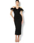 Mina Black Off The Shoulder Dress