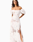 Roxana Off The Shoulder Gown in White