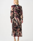 Chiffon Printed Fit and Flare Wrap Dress 263739