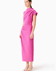 CHANTAL ASYMMETRICAL MIDI DRESS