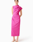 CHANTAL ASYMMETRICAL MIDI DRESS