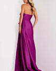 44526A Strapless Gown with Cascading Ruffled Detail