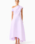 Marissa One Shoulder Gown in Purple