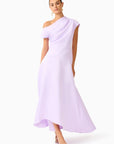 Marissa One Shoulder Gown in Purple