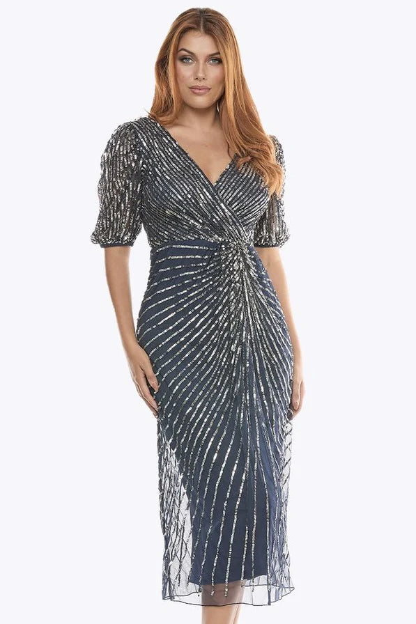 Z0416 SHORT STRETCH SEQUIN DRESS