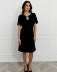 Jewel Embellished Shift Dress Style 259019