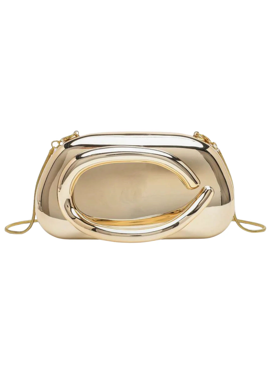 Katy gold clutch