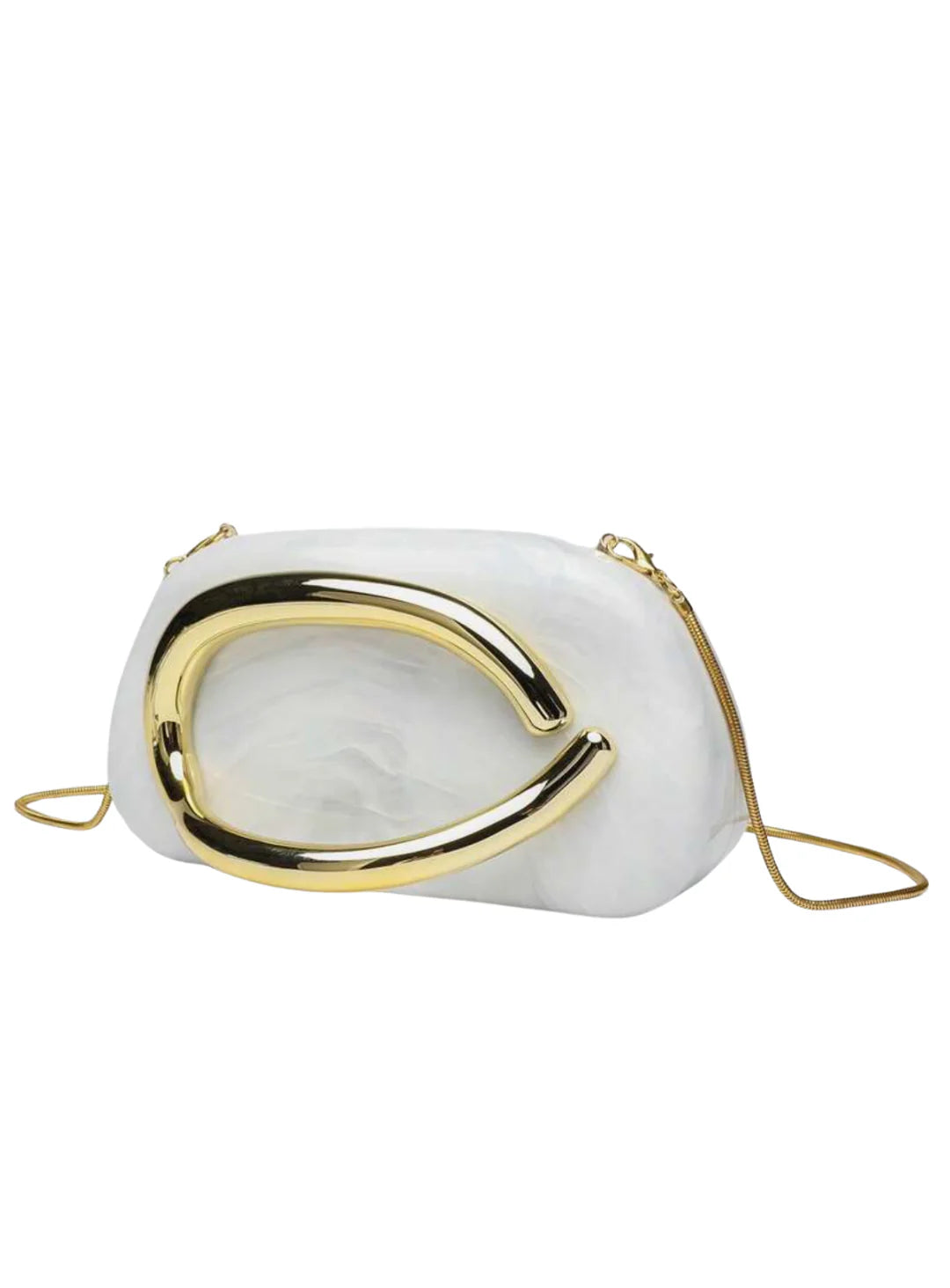 Katy gold clutch