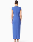 TALITHA PLUNGING
NECK COLUMN DRESS IN CORNFLOWERBLUE