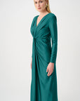 Signature | Satin Effect Knit Draped V-Neck Sheath Dress
253714F26 Re stocked new colour