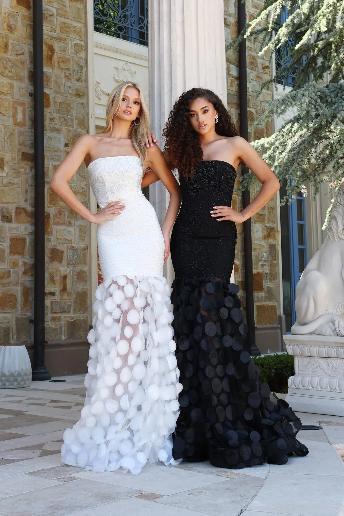 Strapless Beaded Mermaid Gown 49344