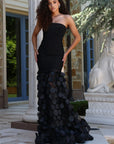 Strapless Beaded Mermaid Gown 49344