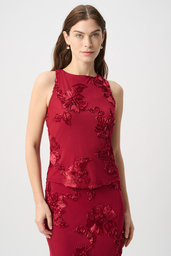 Floral Sleeveless Pullover Style 264141 to match skirt style 264142
