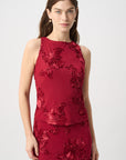 Floral Sleeveless Pullover Style 264141 to match skirt style 264142