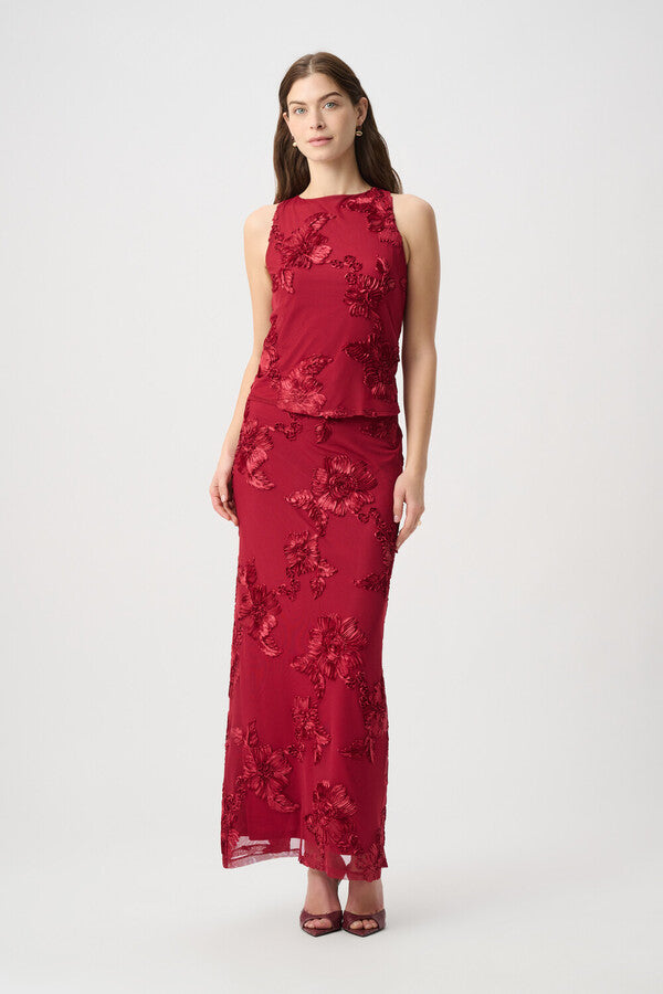 Floral Sleeveless Pullover Style 264141 to match skirt style 264142