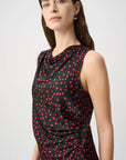 Joseph Ribkoff | Polka Dot Recycled Satin Top - Black/Deep Cherry 264117 Polka Dot Pencil Skirt Style 264118AU$ 260
