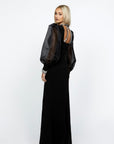 Winnie Sheer Sleeve Gown B67D12L