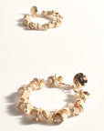 Pearl Bead Wreath Front Earrings