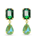 Green Diamonte set