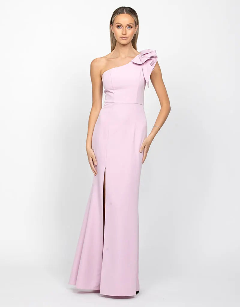 Sue Frill Shoulder Gown