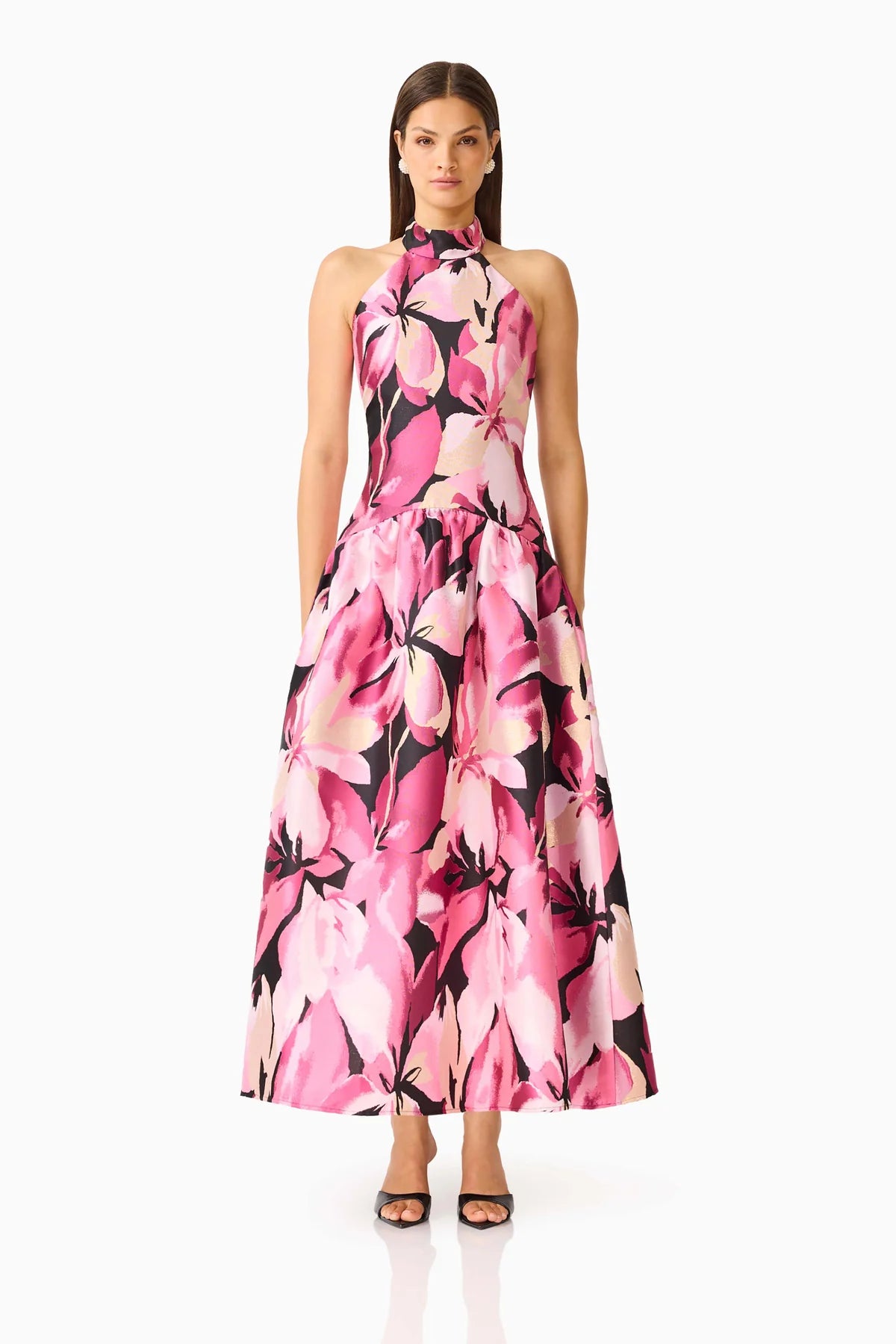 Lumiflora Halter Gown