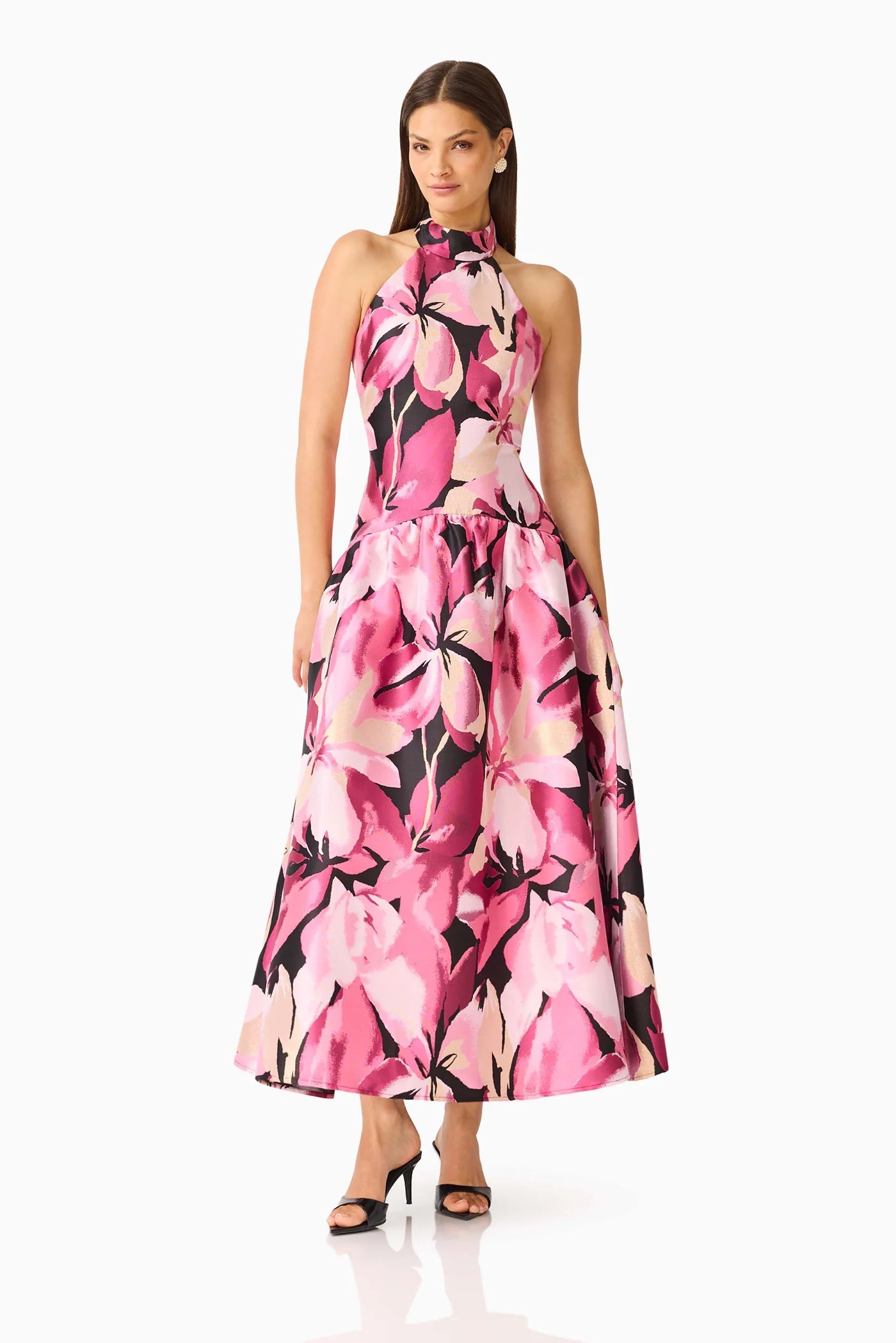 Lumiflora Halter Gown