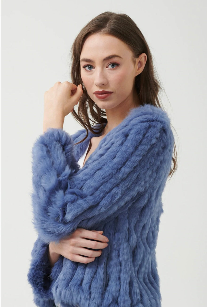 Pure Rabbit Jacket Short Rabbit Jackets -3DJ333 – ZsaZsa Boutique